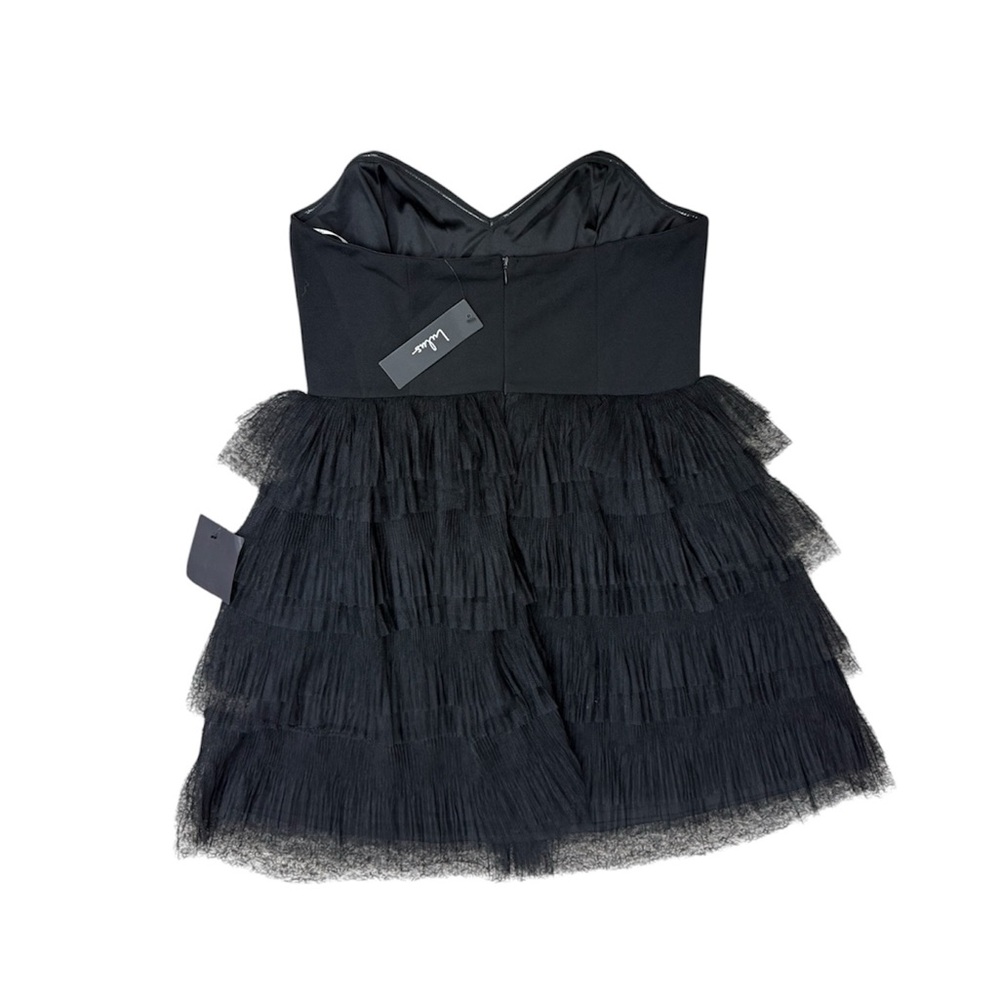 Lulus Black Strapless Tiered Tulle Mini Dress - Picture 9 of 12